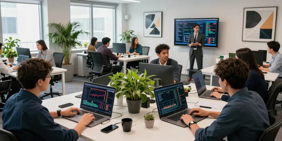 Safe cloud mining service in a modern trading environment with crypto exchange interfaces, emphasizing security and innovation.