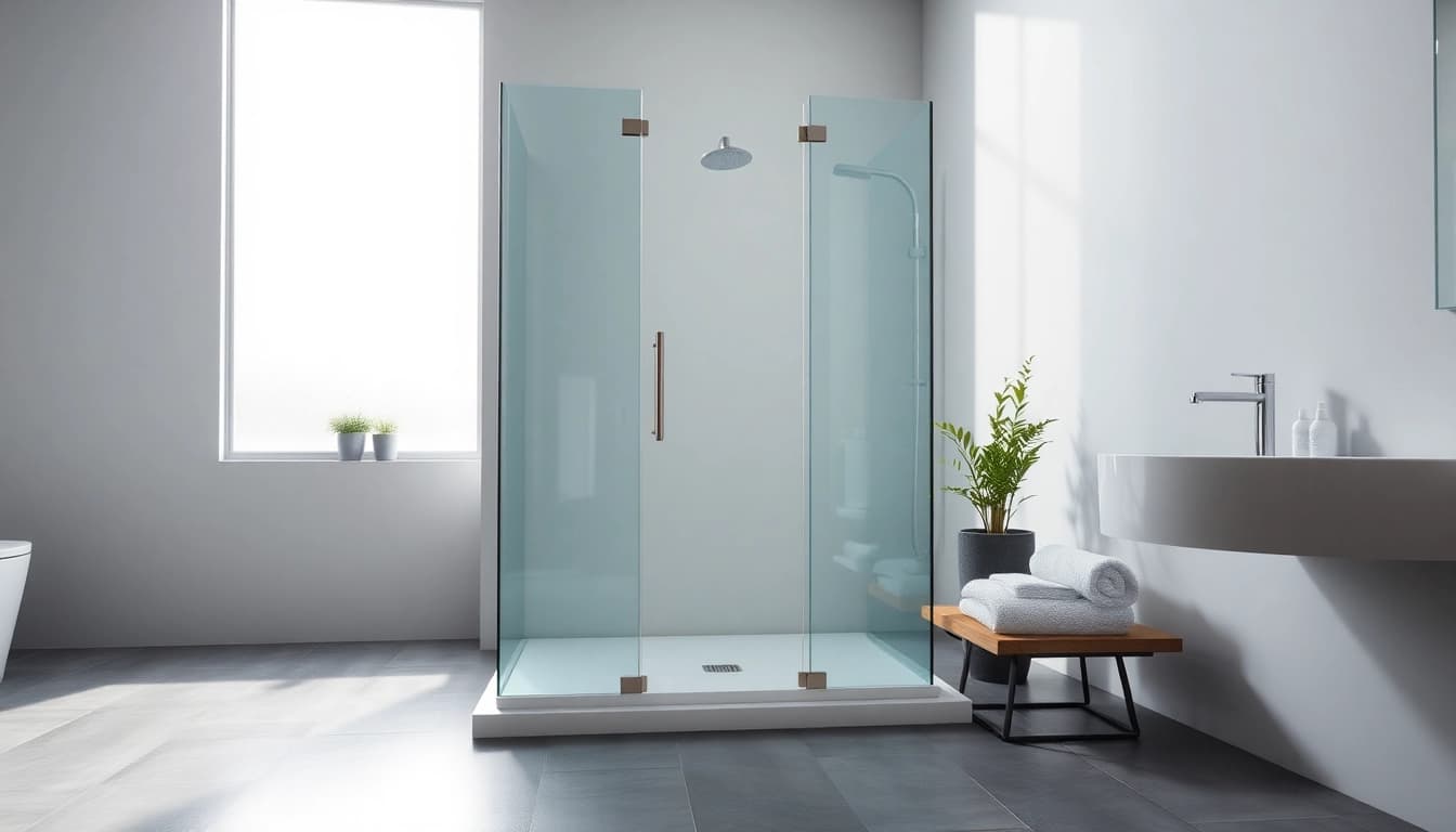 Erleben Sie die stilvolle sonni Duschkabine in einem modernen Badezimmer mit eleganten Details.