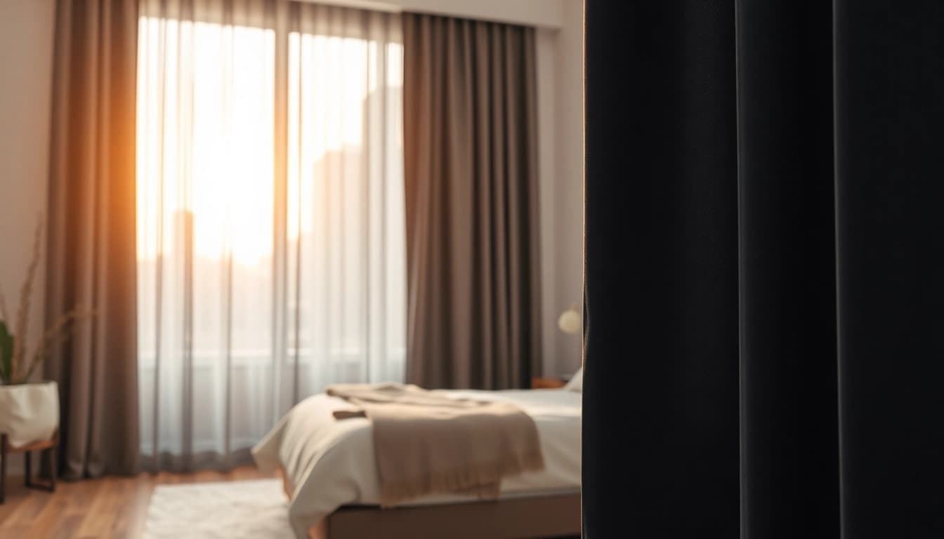 Bekijk verduisterende gordijnen die perfect passen in een stijlvolle slaapkamer.