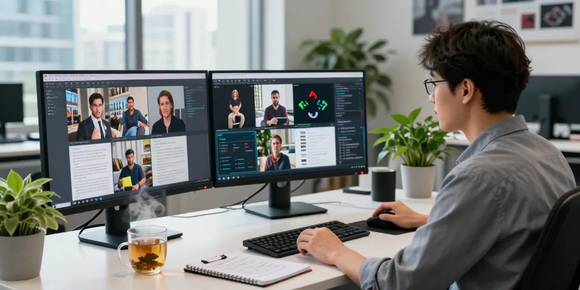 Detect AI image in a modern content moderation workspace with advanced detection tech.