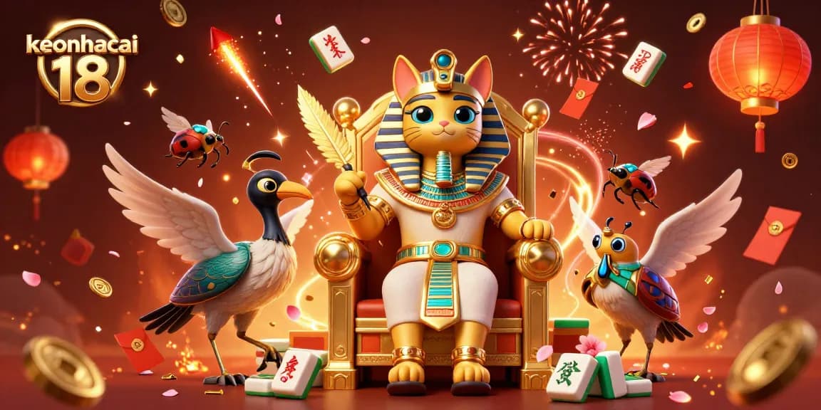 Experience exciting gameplay with keonhacai 18 featuring a dynamic Egyptian theme and vibrant gambling elements.