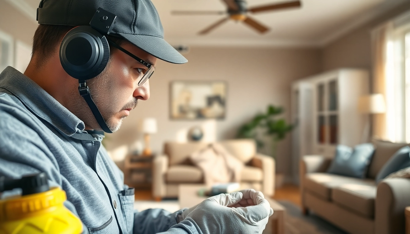 Understanding bed bug exterminator cost through a pest control expert's detailed examination of a home.