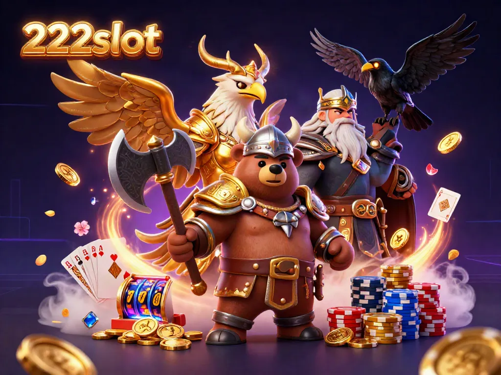 Menangkan jackpot luar biasa dengan 222slot, berputar mesin slot dengan tema Viking yang mengagumkan.