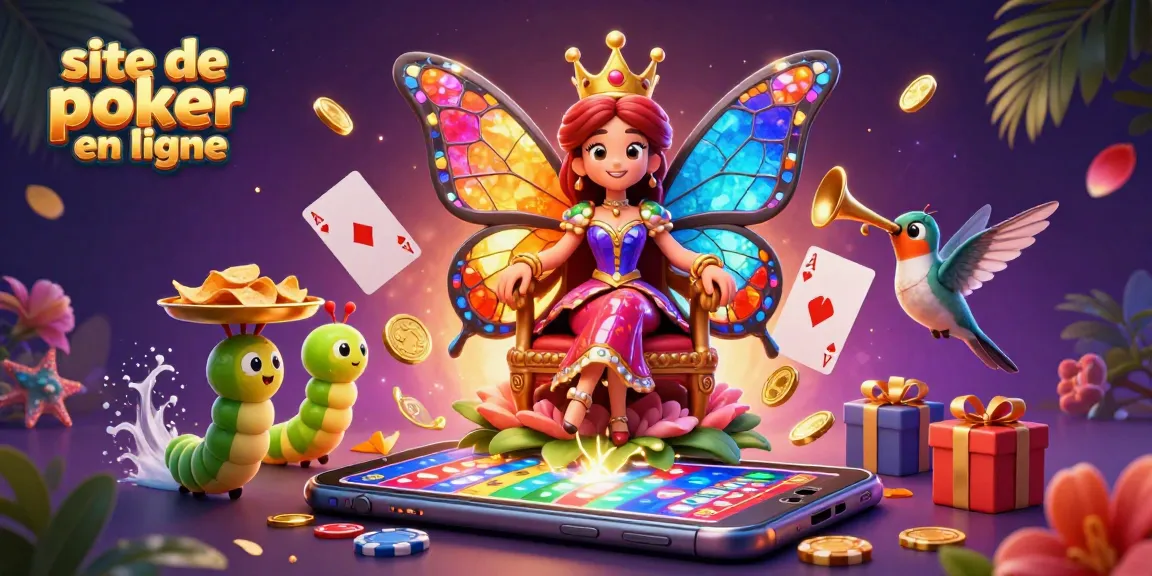 Vibrez au poker en ligne avec des personnages captivants sur un site de poker en ligne dynamique.