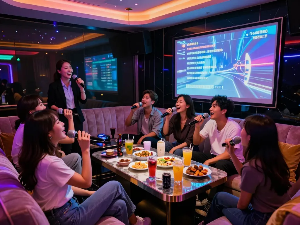 Enjoy vibrant nightlife at www.gangnamtune.com with friends in a luxurious karaoke lounge filled with top-shelf drinks and lively entertainment.