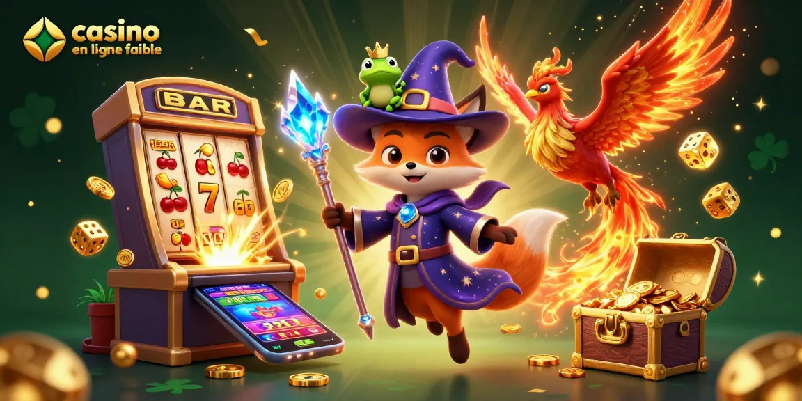 Découvrez le casino en ligne fiable avec un mage, un phœnix et une machine à sous éclatante.