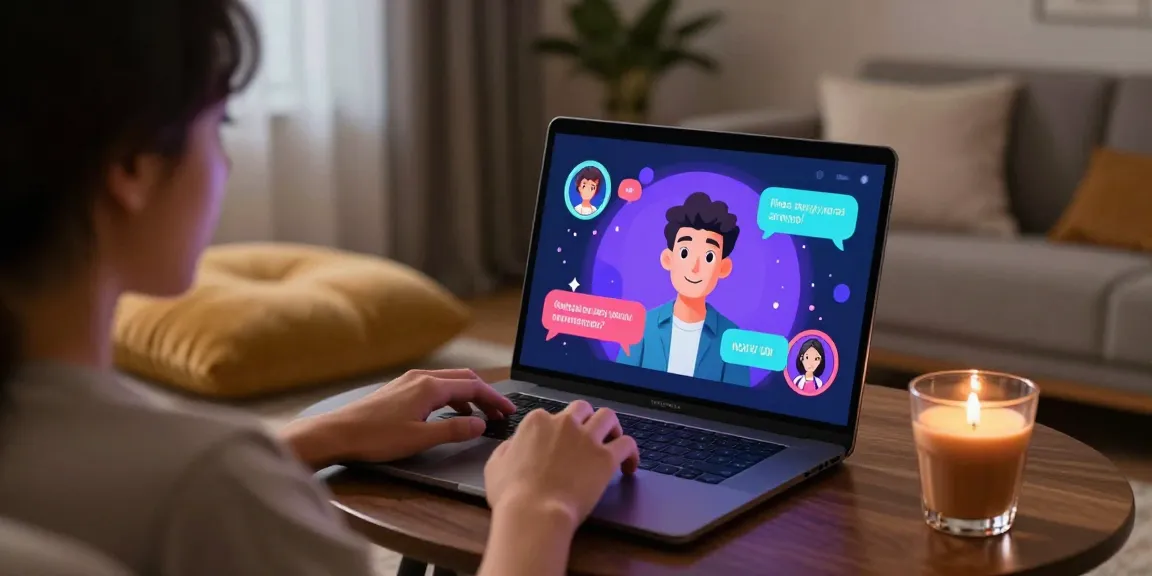 Engaging user interaction with an NSFW chat bot in a cozy setting