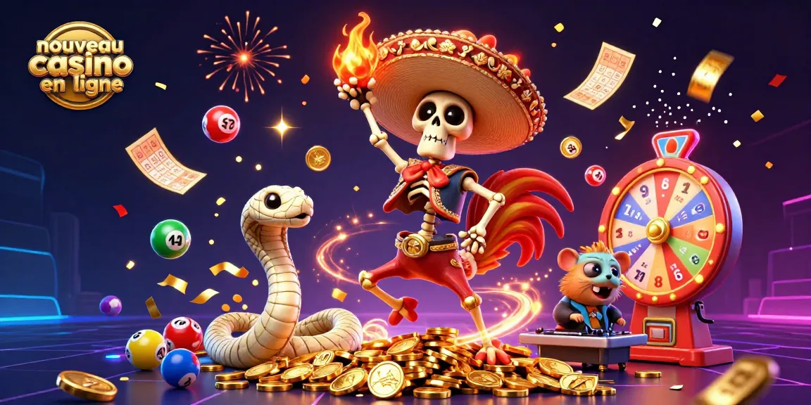 Vivez l'expérience d'un nouveau casino en ligne avec des personnages vibrants et des éléments de jeu animés.