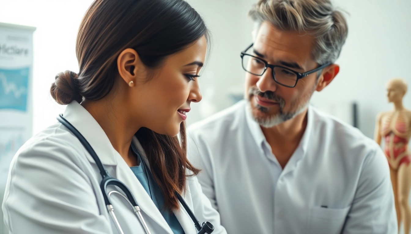 Engaged discussion showcasing patient care and Health insights between a doctor and patient.