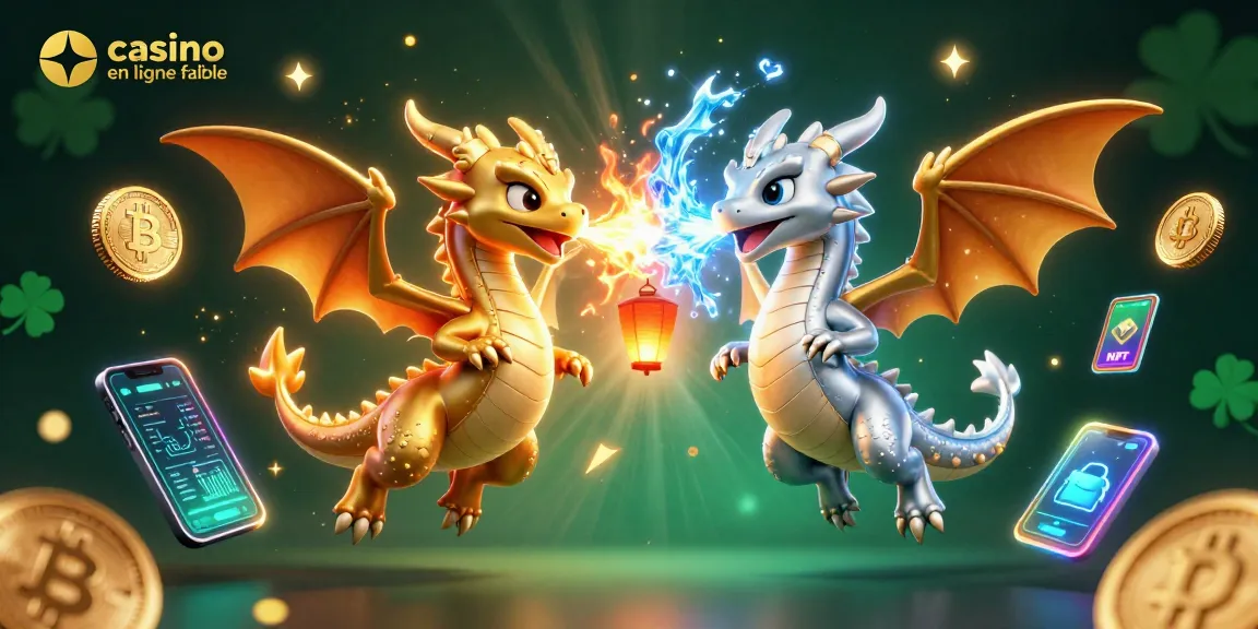 Jouez sur un casino en ligne fiable avec des dragons 3D et des éléments crypto dynamiques.