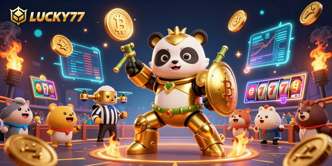 LUCKY77 enhances your excitement with vibrant 3D casino action in a packed arena.