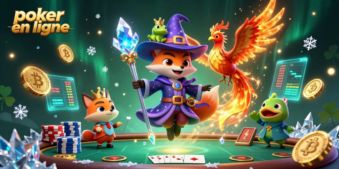 Jouez au poker en ligne avec un meilleur site, représentant une scène vivante et colorée.