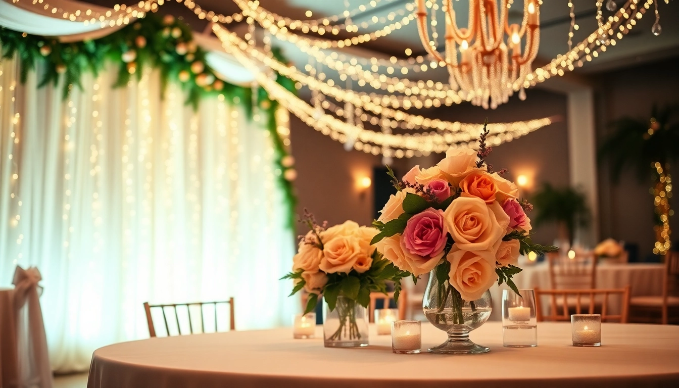 Stunning Wedding Event Space Jacksonville with elegant setting and decorative floral arrangements.
