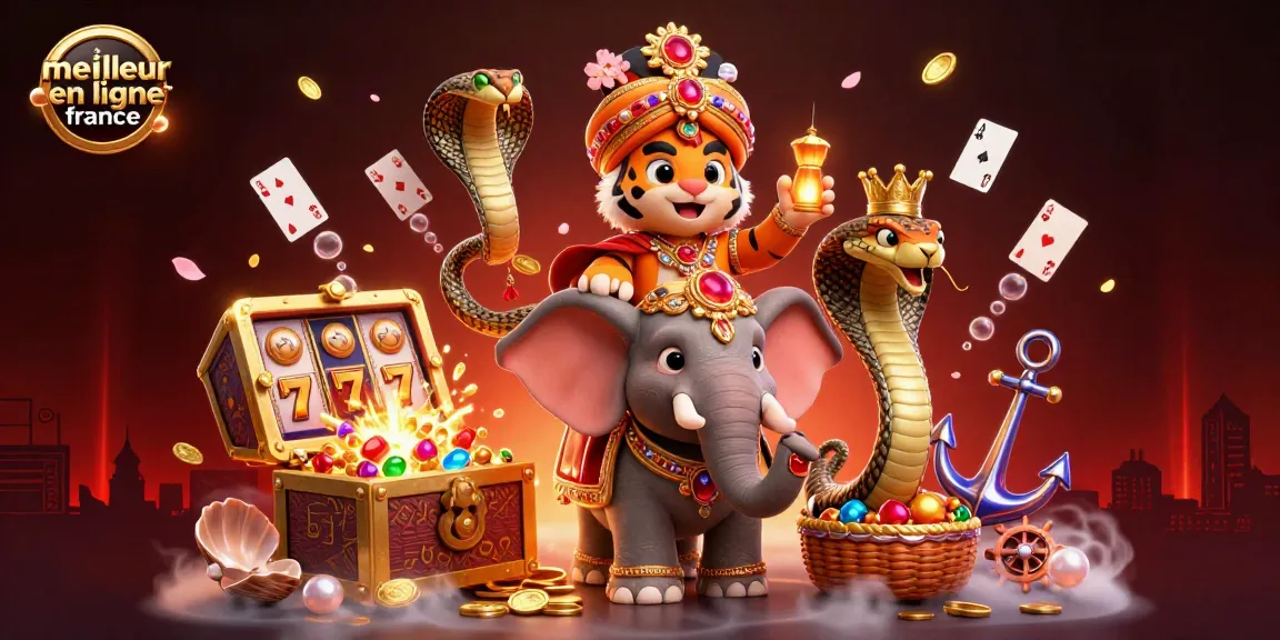 Examinez les meilleurs casinos en ligne France avec un tigre maharaja et des éléments de jeu riches.