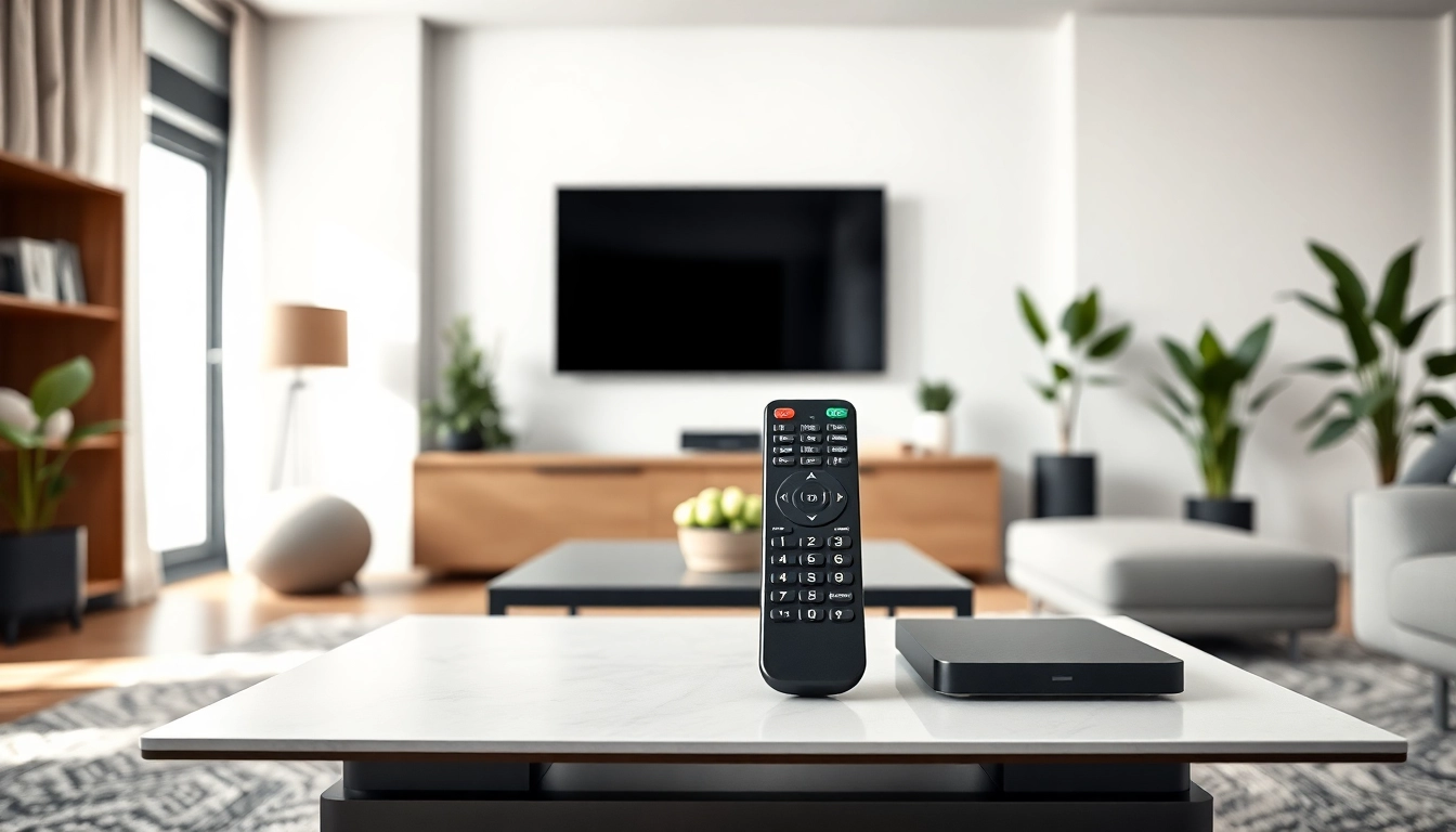 Steuere deinen Fernseher mit dem Samsung BN59-01358D, während du in einem modernen Wohnzimmer sitzt.