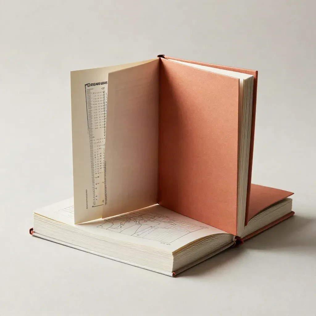 Beginner trade map workbook, folded guide, notebook, and rule card stacked on a pale studio surface.