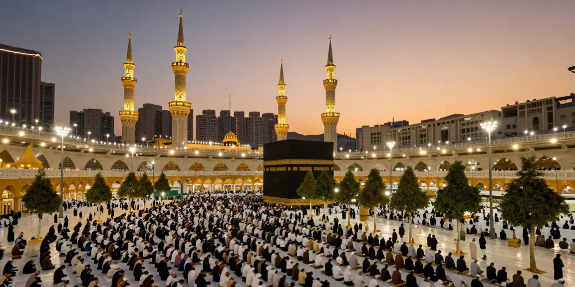 Experience umroh Itikaf during Ramadan at the Grand Mosque, an inspiring travel destination.