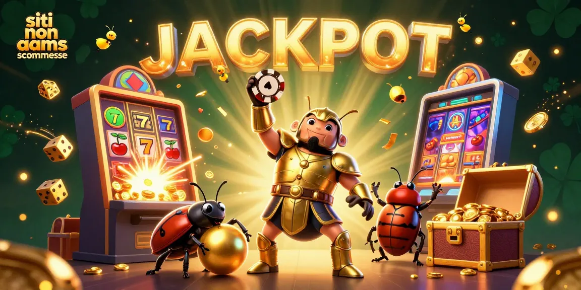 Immagine di siti non AAMS scommesse con personaggi in un'illustrazione vivace di casinò