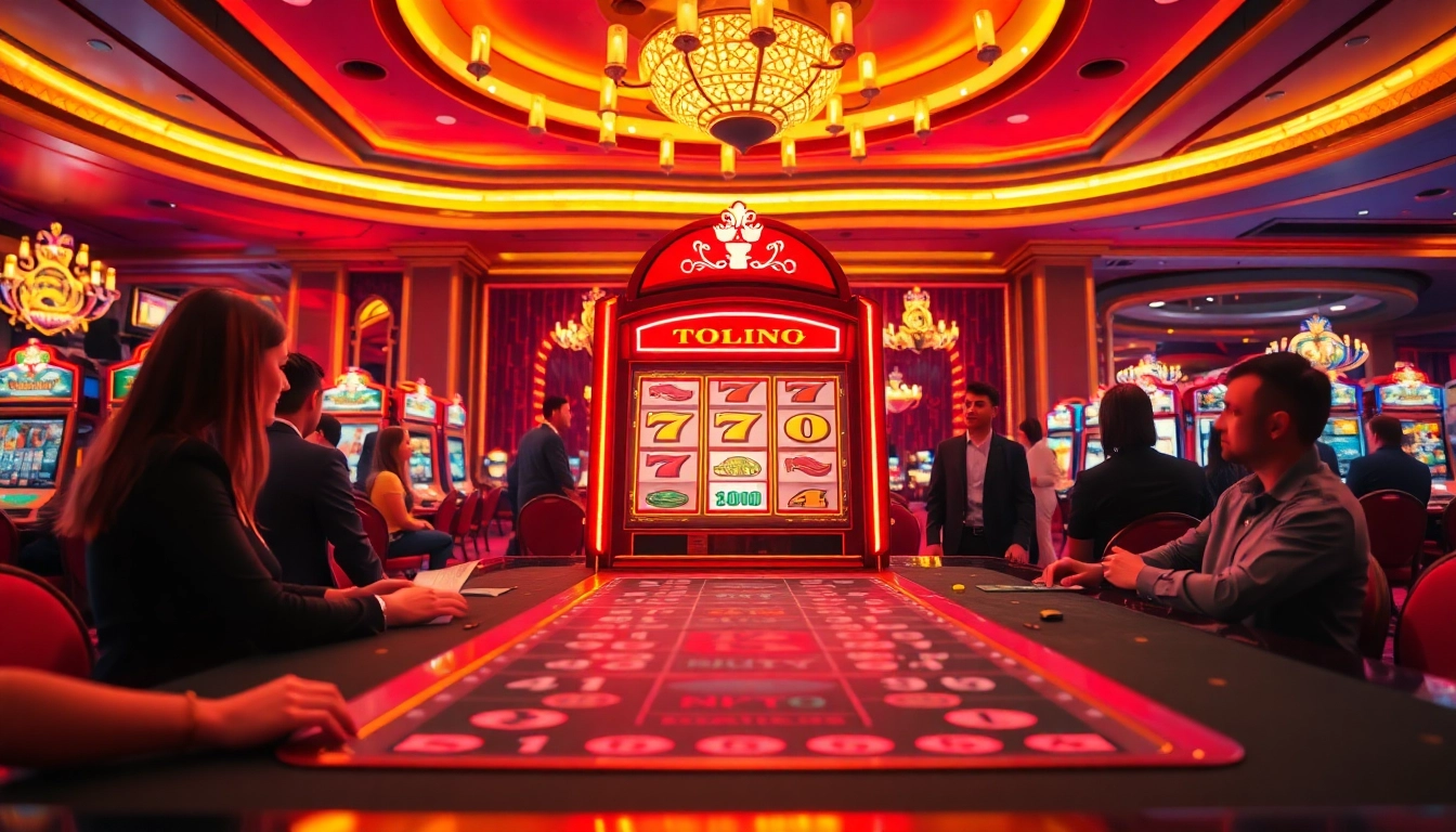 Menangkan jackpot dengan toto slot yang berkilau di meja kasino yang elegan.