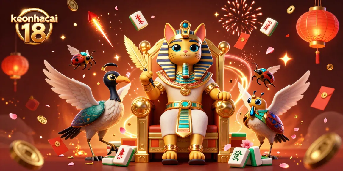 Experience exciting gameplay with keonhacai 18 featuring a dynamic Egyptian theme and vibrant gambling elements.