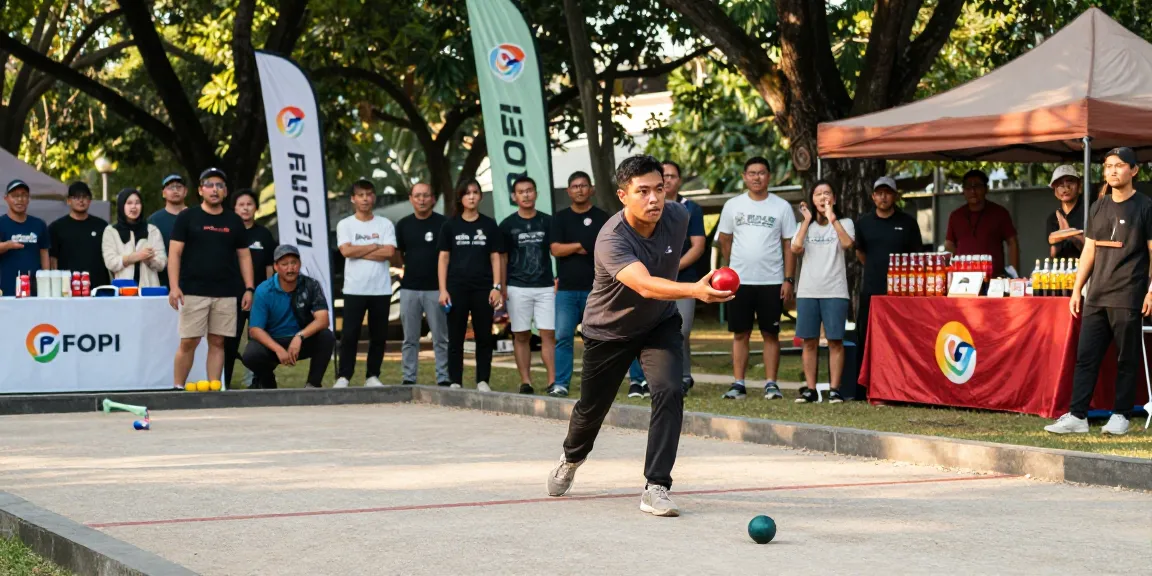 Acara petanque FOPI Kota Parepare menampilkan kompetisi seru dengan pemain bersemangat di atas lapangan, fopikotaparepare.org