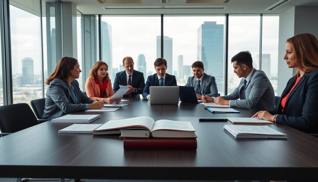 Diskussion über Korruption Strafrecht während eines professionellen Meetings.