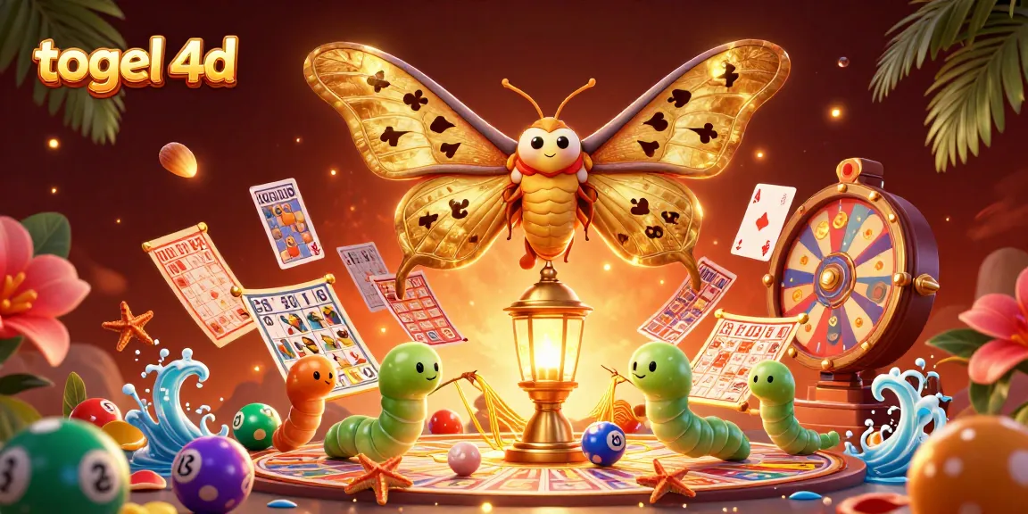 Engage in the thrill of togel 4d with a vibrant illustration showcasing dynamic lottery elements.