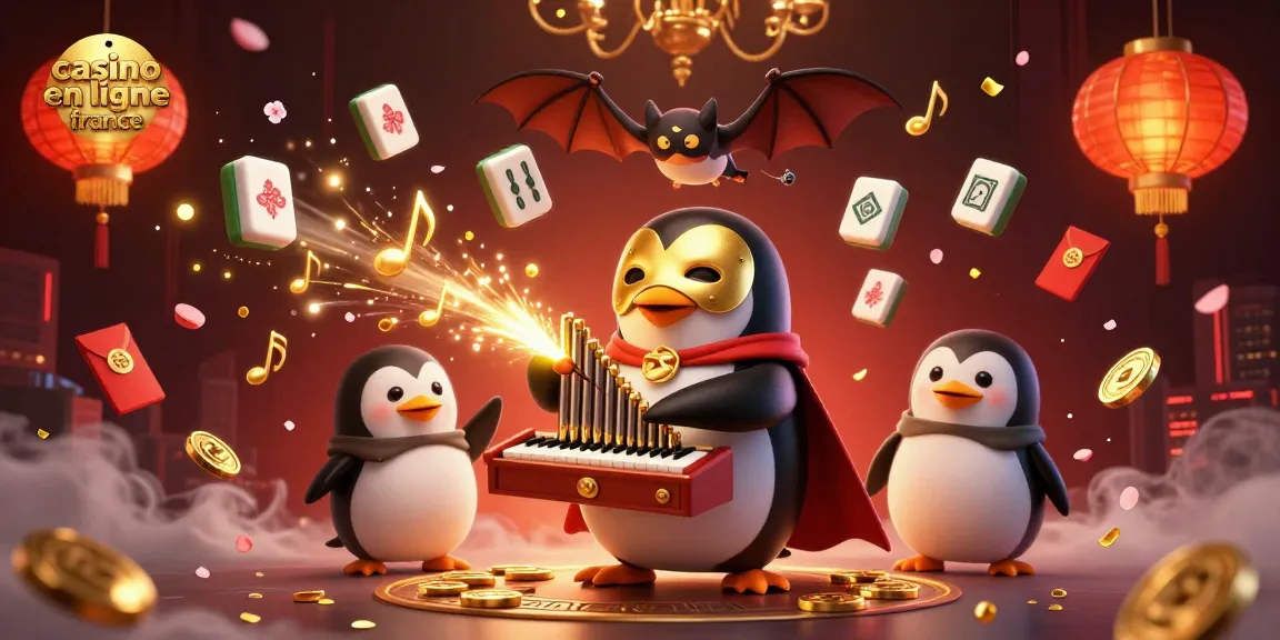 Jouez sur un casino en ligne France, avec des personnages colorés et des éléments de jeu animés en arrière-plan.