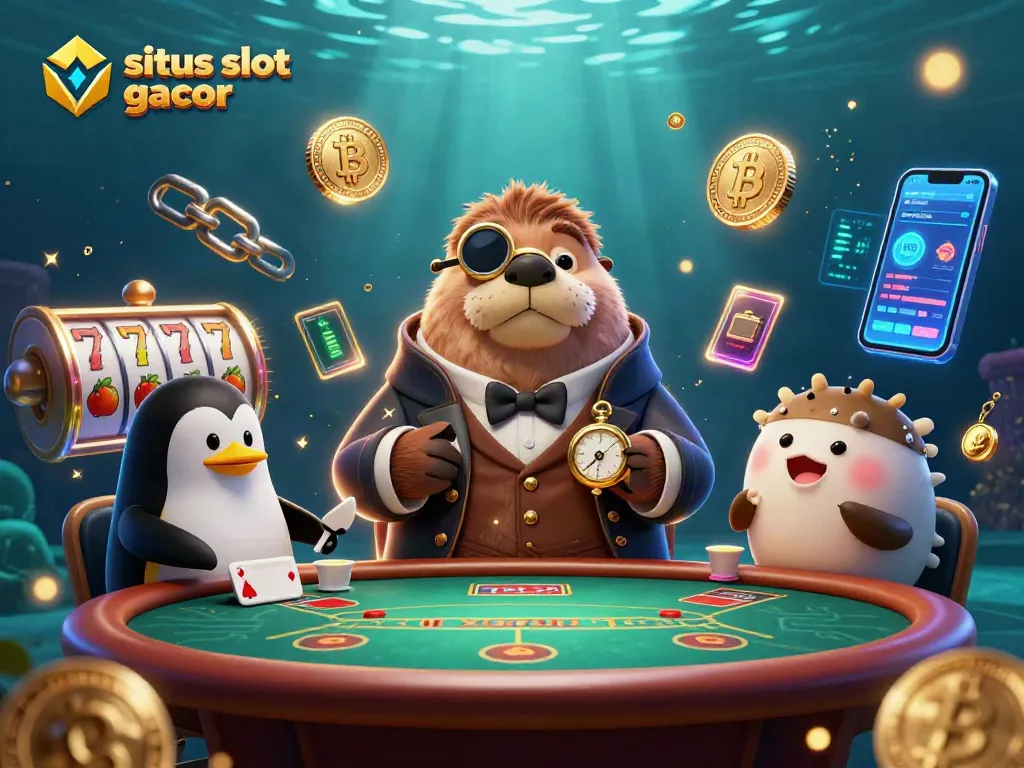 Situs slot gacor menghadirkan suasana permainan slot yang seru dengan karakter lucu dan elemen kasino yang menarik.