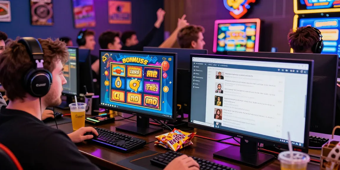 Engaging gaming scene showcasing players enjoying bonus buy slots at https://trustresearch.org.uk/ with vibrant colors and lively atmosphere.