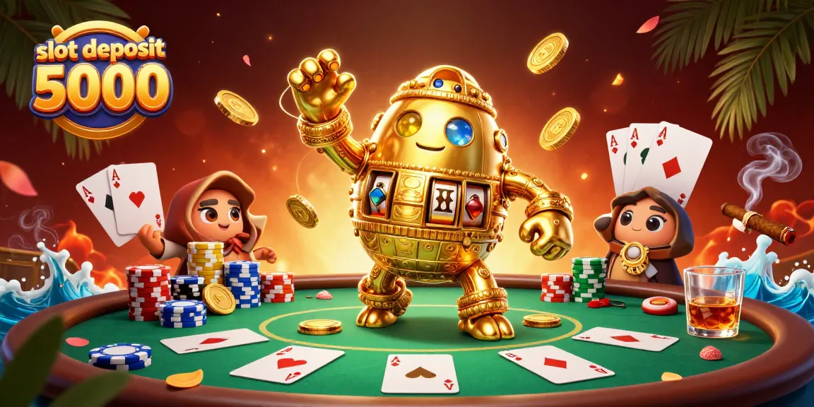 Experience thrilling gameplay with slot deposit 5000 as vibrant casino elements shine.