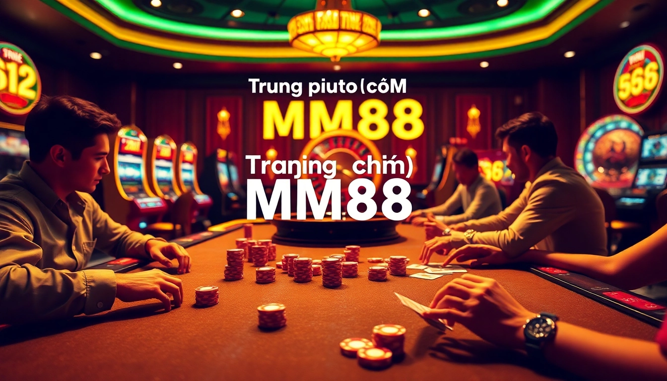 Explore the excitement of gambling at Trang chủ MM88 with vibrant poker games and thrilling slot machines.