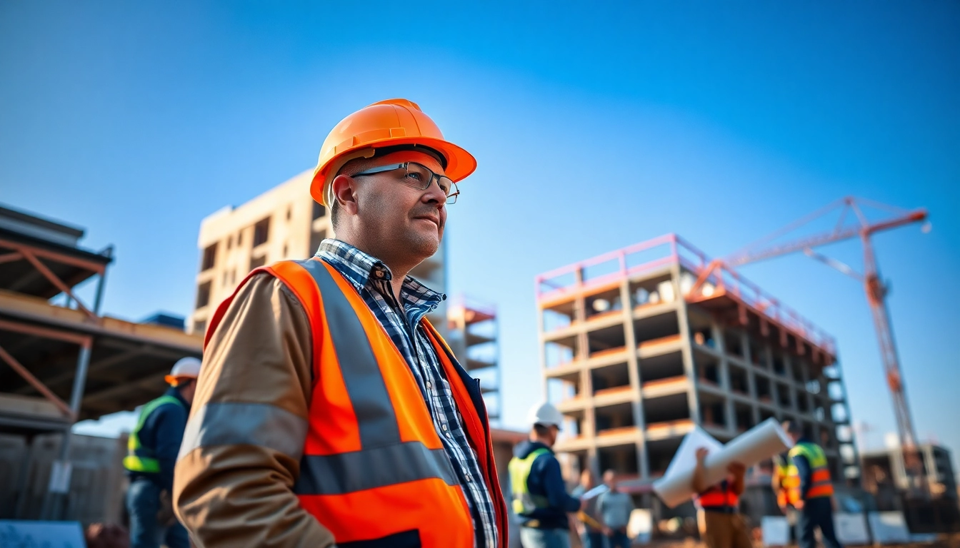 Manhattan Commercial General Contractor engaged with team at construction site, showcasing expertise.