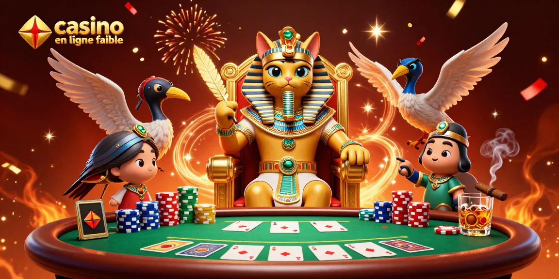 Jouez au casino en ligne fiable avec le pharaon et ses trésors dans cet univers captivant.