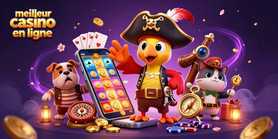 Jouer dans le meilleur casino en ligne avec des personnages animés et des jeux de casino colorés.