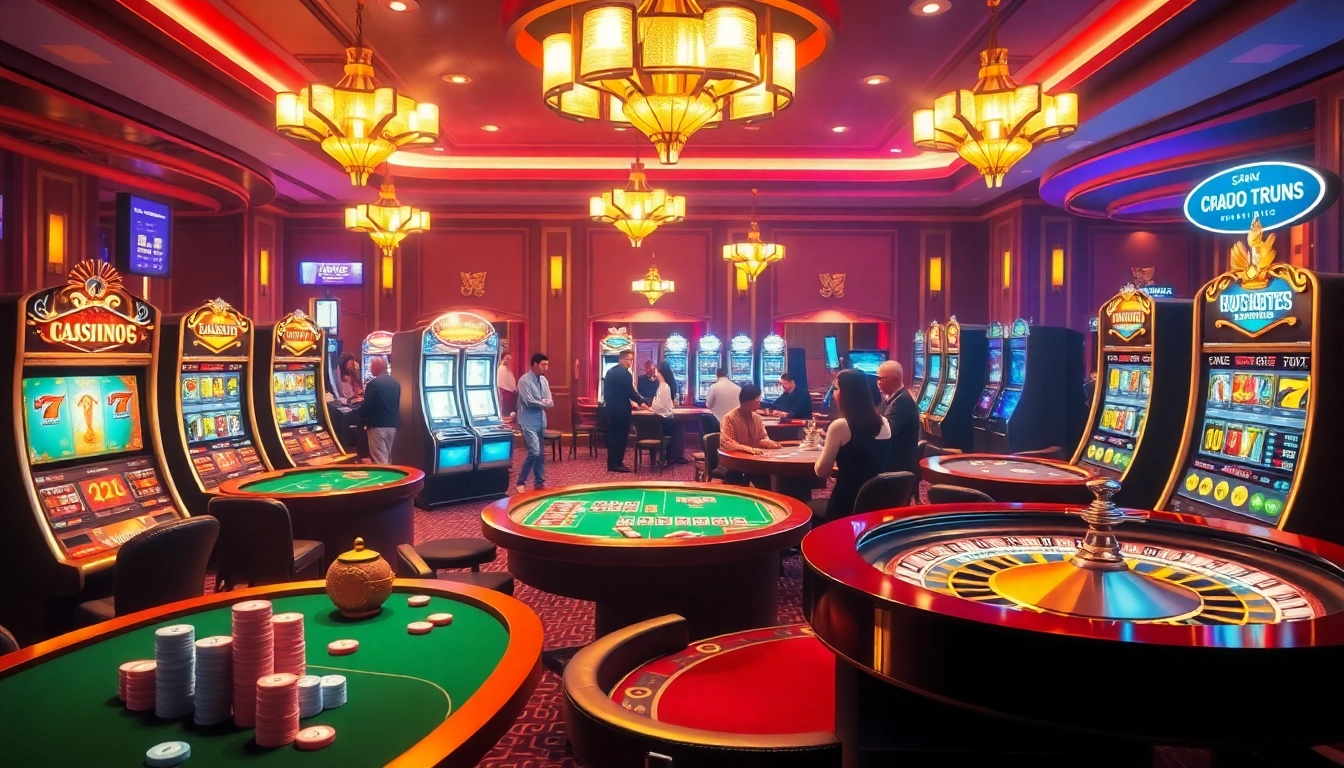A bustling casino scene showcasing tables, poker chips, and players, reflecting the KJC AC 3 experience.