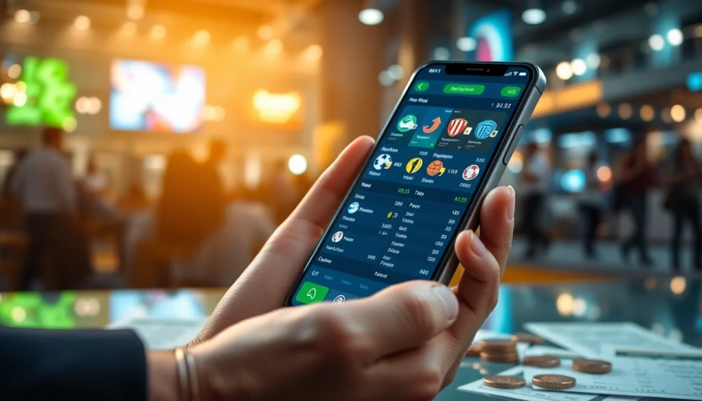 Engaging smartphone display showcasing best sports betting sites India, highlighting user-friendly interface.