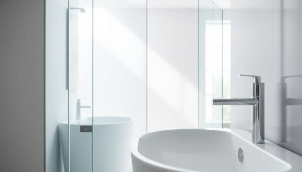 Genießen Sie die elegante sonni Duschkabine in modernem Badezimmerdesign mit sanften Lichtakzenten.