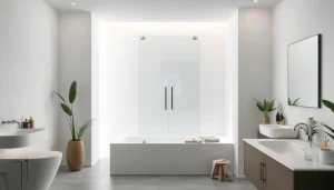 Paroi de douche à l'italienne élégante et moderne pour sublimer votre salle de bains.