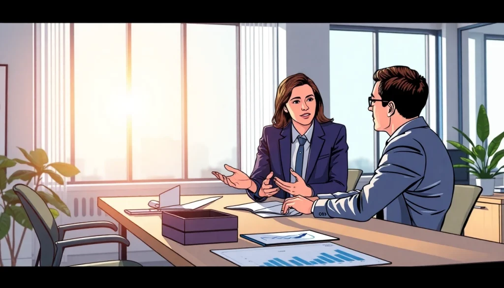 카드 한도 현금화 관련 상담을 진행 중인 금융 컨설턴트의 모습.