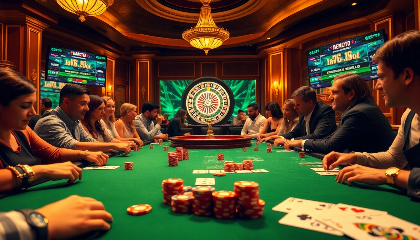 Players engaged in an exciting pbn post casino poker game, illustrating strategic betting dynamics.