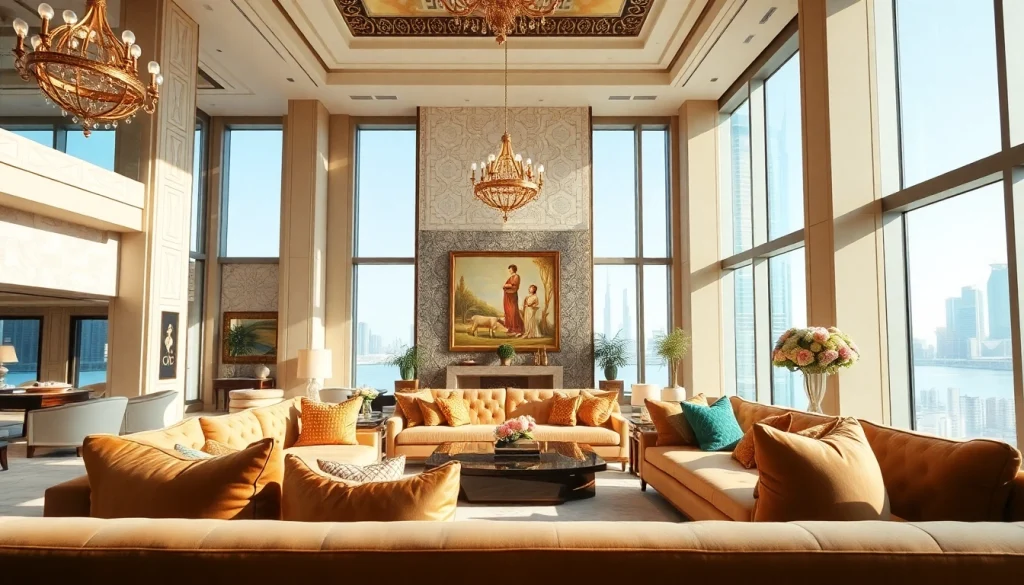 Stylish depiction of interior design dubai featuring modern elegance and luxury.