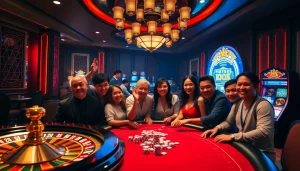 Winning at the poker table, a lively casino scene embodies "Nếu như vậy bám vào đây".