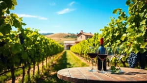 Tasting exquisite wines at wineries in Clarksburg with scenic vineyard views and rustic charm.