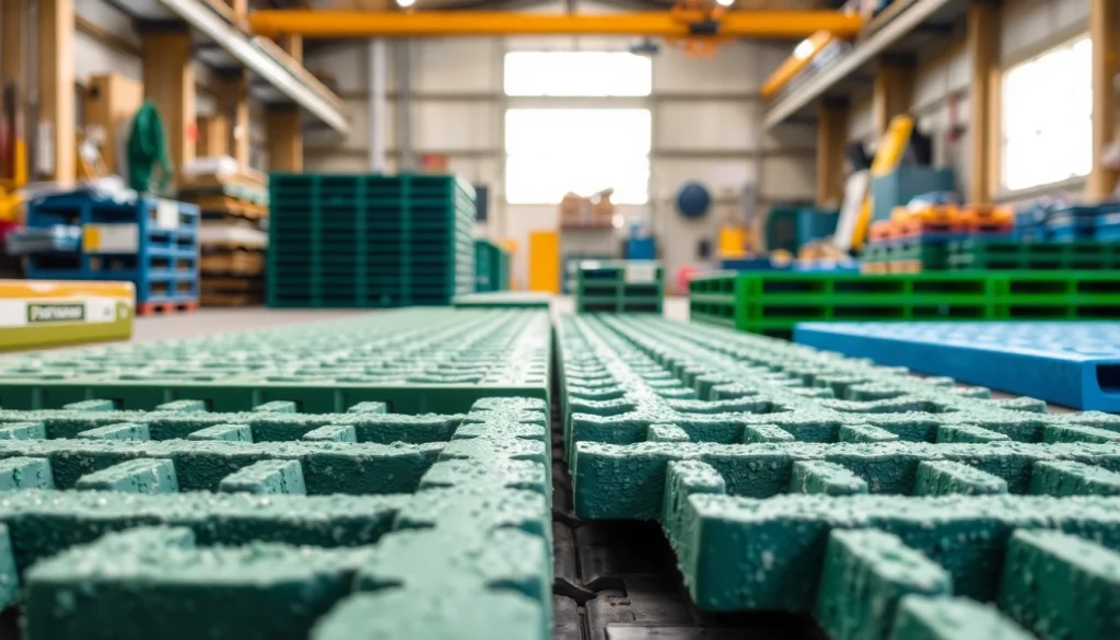 Showcase of diverse products by a GRP Grating Supplier in a vibrant and professional setting.