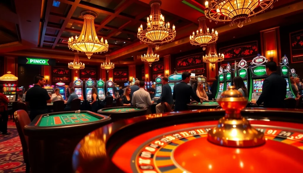 Pinco Casino heftelik teklifer ilə dolu əyləncəli kazino görüntüsü.