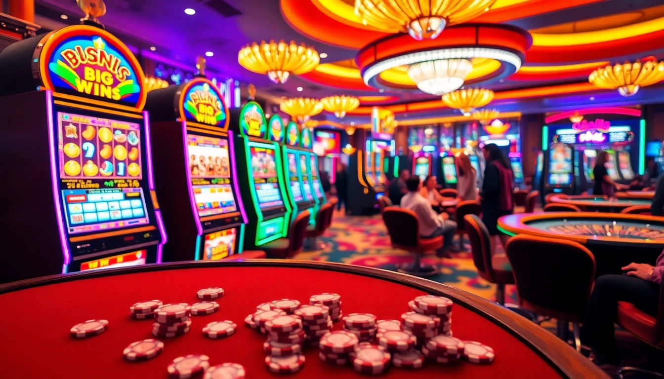 Petaruh menikmati sensasi slot depo 1000 di kasino yang hidup dengan mesin berwarna-warni dan keping poker.