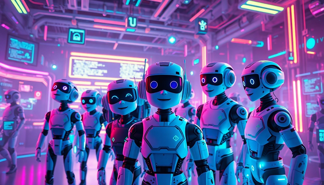 Engaging visualization of character ai nsfw interactions in a vibrant digital landscape.