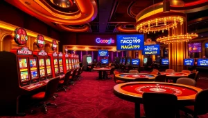 Experience the thrill of deposit minimal Naga169 at our vibrant casino scene with engaging gameplay.