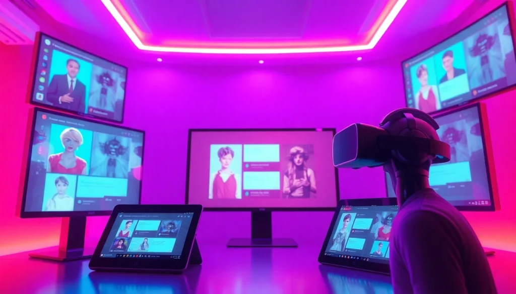 Explore innovative free nsfw ai chatbots in a modern, inviting digital interface.